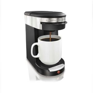 Hamilton Beach 1-Cup Coffee Maker for Coffee Pods, Black